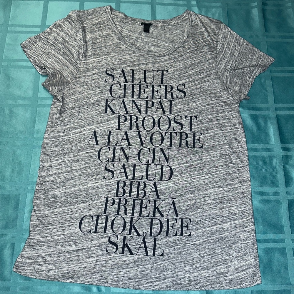 J.Crew Salut Cheers Graphic Shirt